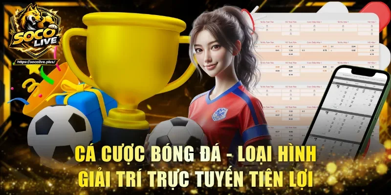 Cá cược bóng đá - Loại hình giải trí trực tuyến tiện lợi