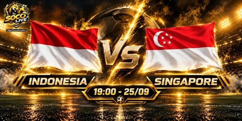 Soi Kèo Indonesia Vs Singapore, 19h Ngày 25/09 ASEAN Cup